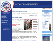 Tablet Screenshot of alumni.patriotuniversity.org